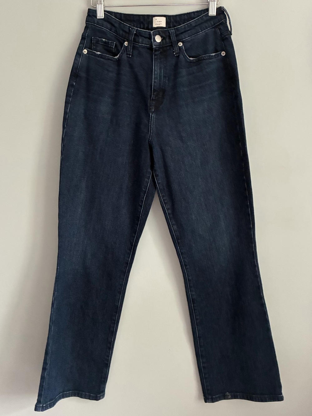 A NEW DAY High Rise Straight Leg Jeans in Dark Blue Wash Size 4